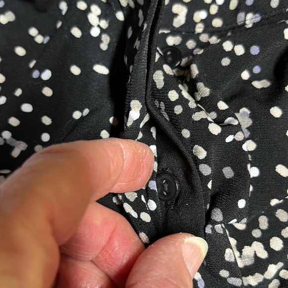 Croft & Barrow Polka Dot Blouse - Picture 8 of 14